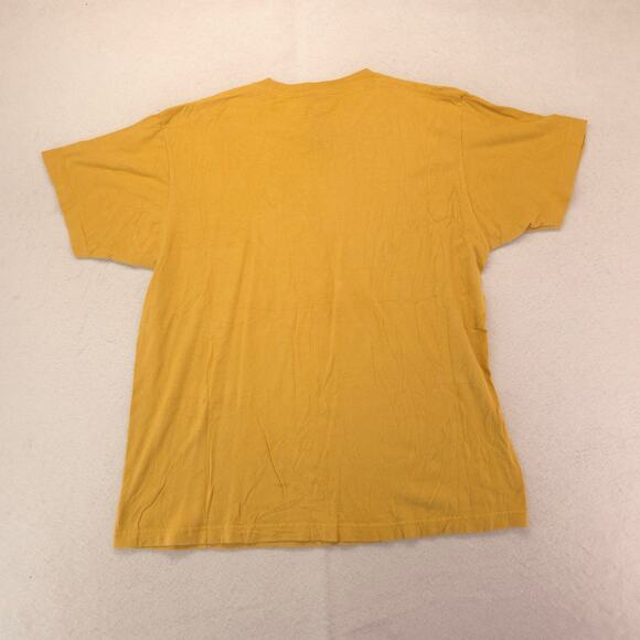 Jimi Hendrix Band Crew Neck Short Sleeve Graphic T Shirt Mens Size L Yellow - Picture 9 of 9